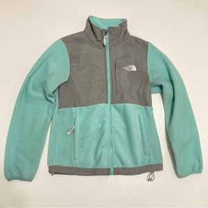 The North Face Teal Blue Fleece Full Zip Jacket Womens Size S